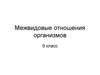 Межвидовые отношения организмов