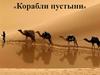 «Корабли пустыни»