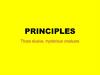 How to not be terrible at principles