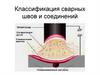 Классификация сварных швов и соединений