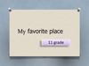 My favorite place