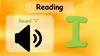 Reading sound “i”