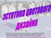 Эстетика цветового дизайна