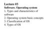 Software. Operating system