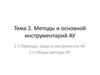 Методы и основной инструментарий АУ