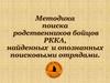 Методика поиска родственников бойцов РККА, найденных и опознанных поисковыми отрядами
