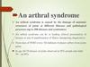 An arthral syndrome