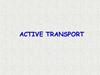 Mechanism of active transport