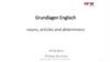 Basics 03. Grundlagen Englisch nouns, articles and determiners