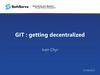 GIT: getting decentralized