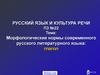 Морфологические нормы современного русского литературного языка: глагол