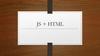 Js + html