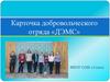 Карточка добровольческого отряда «ДЭМС»