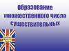 Образование множественного числа существительных. Грамматика