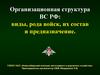 Организационная структура ВС РФ: виды, рода войск, их состав и предназначение