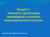 Принципы организации производства и сущность производственной логистики