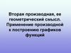 Вторая производная, ее геометрический смысл. Применение производной к построению графиков функций