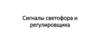 Сигналы светофора и регулировщика
