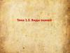Виды знаний. Тема 1.3