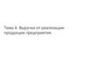 Выручка от реализации продукции предприятия
