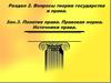 Понятие права. Правовая норма. Источники права