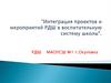 Интеграция проектов и мероприятий РДШ в воспитательную систему школы