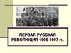 Революция 1905 - 1907 года