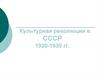 Культурная революция в СССР, в 1920-1930 годы
