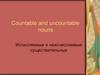 Countable and uncountable nouns
