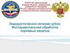 Эндодонтическое лечение зубов. Инструментальная обработка корневых каналов. Лекция 3-4