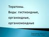 Тератомы. Виды: гистиоидные, органоидные, организмоедные