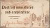 Portrait miniatures and architecture 16th century