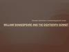 William Shakespeare and the eighteenth sonnet