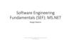 Software Engineering Fundamentals (SEF): MS.NET Design Patterns