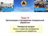 Организация и проведение специальной обработки. Тема 14. Силы и средства проведения специальной обработки