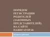 Порядок регистрации родителей (законных представителей) на сайте Навигатор.46. Алгоритм действий