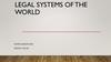 Legal systems of the world