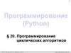 Программирование (Python)