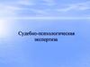 Судебно-психологическая экспертиза