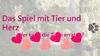 Das spiel mit tier und herz