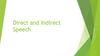 Direct and Indirect Speech