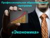 Профессиональная образовательная программа «Экономика»
