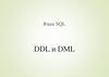 Язык SQL. DDL и DML
