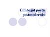 Limbajul poetic postmodernist