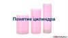 Понятие цилиндра