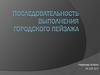 Последовательность выполнения городского пейзажа