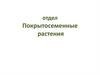 Отдел Покрытосеменные растения