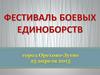 Фестиваль боевых единоборств
