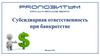 Субсидиарная ответственность при банкротстве