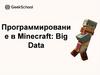 Программирование в Minecraft: Big Data